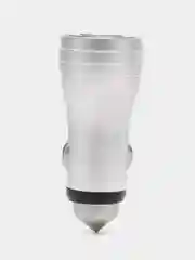 Серебряный автомобильное зарядное устройство АЗУ 5V/2,1A