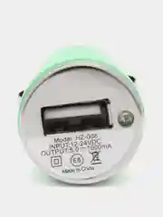 Зеленый автомобильное зарядное устройство АЗУ "Пуля" 5V/1A