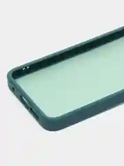 Зеленый чехол матовый для Redmi Note 12S, пластиковый, полупрозрачный, с глянцевой рамкой