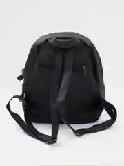 Черный черный стильный, женский, мини рюкзак с бербриком из PU кожи
