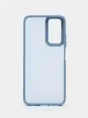 Небесно-голубой чехол матовый для Redmi Note 12S, пластиковый, полупрозрачный, с глянцевой рамкой