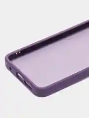 Пурпурный чехол матовый для Redmi Note 12S, пластиковый, полупрозрачный, с глянцевой рамкой