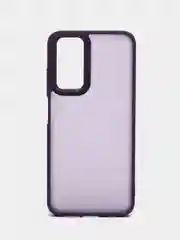 Пурпурный чехол матовый для Redmi Note 12S, пластиковый, полупрозрачный, с глянцевой рамкой