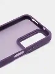 Пурпурный чехол матовый для Redmi Note 12S, пластиковый, полупрозрачный, с глянцевой рамкой