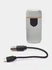 Зажигалка электронная "Авилес" USB, спираль, сенсор, серебристая 7.9х3.1 см