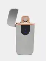 Зажигалка электронная "Авилес" USB, спираль, сенсор, серебристая 7.9х3.1 см