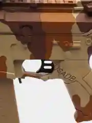 Коричневый автомат SUPER POWER MACHINE GUN, пневмотический, с электрическим приводом