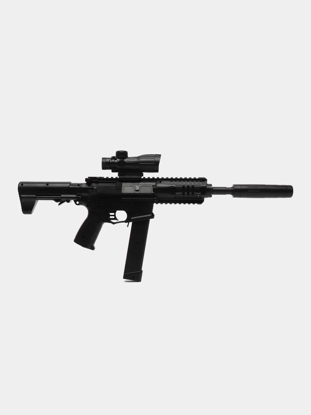 Черный автомат SUPER POWER MACHINE GUN, пневмотический, с электрическим приводом