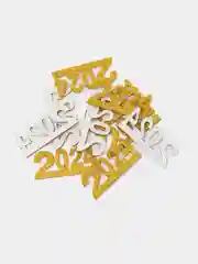 Золотой 2024 самоклеящиеся из фоамирана, 10 шт, 5 х 2.2 см