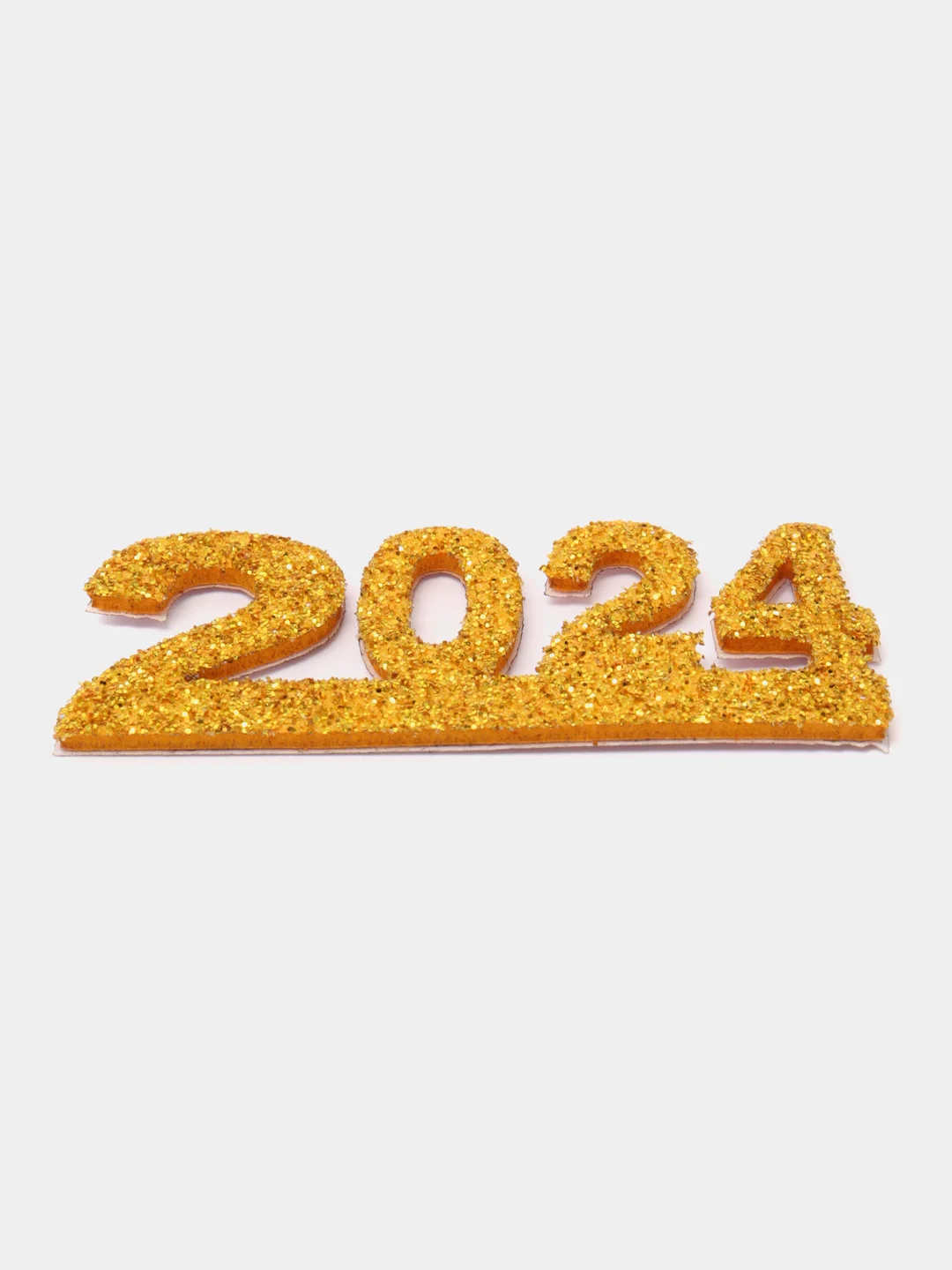 Золотой 2024 самоклеящиеся из фоамирана, 10 шт, 5 х 2.2 см