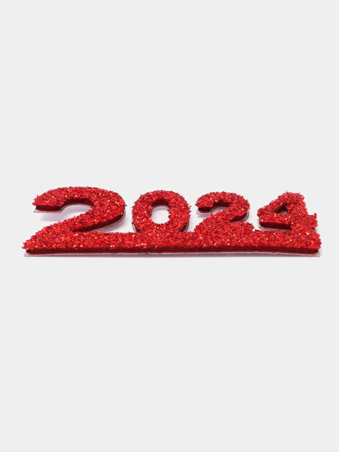 Красный 2024 самоклеящиеся из фоамирана, 10 шт, 5 х 2.2 см