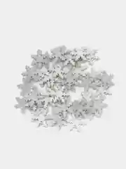 Серебряный снежинки из фоамирана, 25 мм