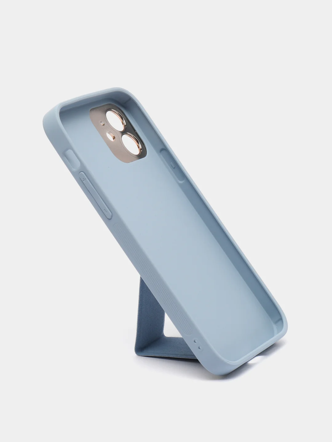 Белый чехол с магнитной подставкой-держателем на iPhone 12/Pro/Max, 13/Pro/Max, 14/Pro/Max/Plus