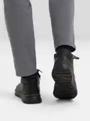 Черный ботинки зимние мужские Rieker из натуральной кожи