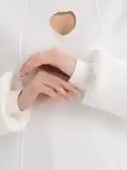 Белый свитшот ОВЕР с начесом