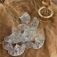 Искуственные серебрянные ветки для новогоднего декора, композиция на новый год, 1 шт