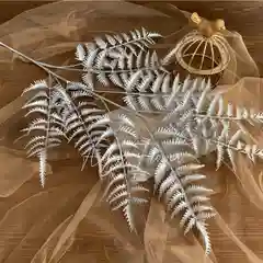 Искуственные серебрянные ветки для новогоднего декора, композиция на новый год, 1 шт