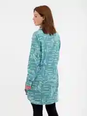 Бирюзовый рубашка туника женская, Lilians