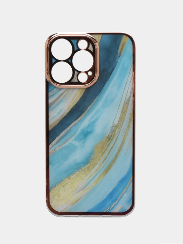 Чехол iPhone 13, 13 Pro, 13 Pro Max силиконовый с мраморным рисунком