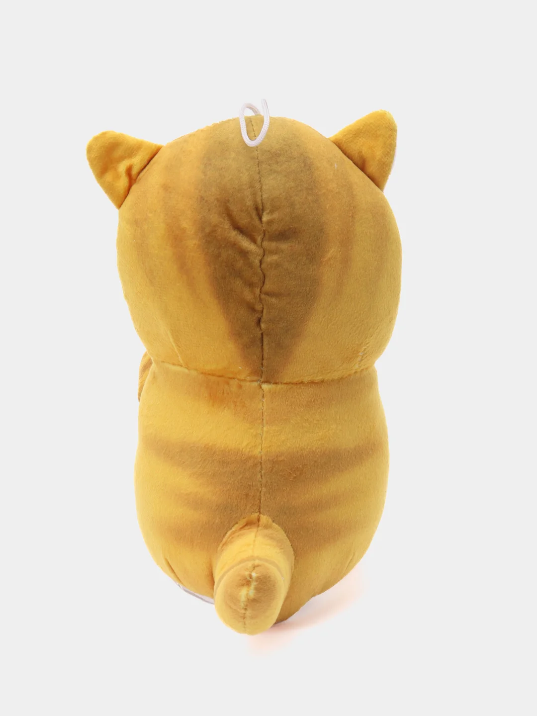 Желтый мягкая игрушка "Кот акула", 20 см, кот, в руке акула, кит