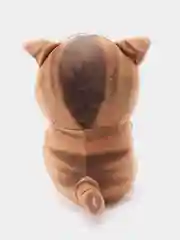 Желтый мягкая игрушка "Кот акула", 20 см, кот, в руке акула, кит