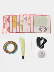 Желтый 3д ручка PEN-3 третьего поколения, комплект пластика стержней / 3D, подарок