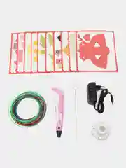Розовый 3д ручка PEN-3 третьего поколения, комплект пластика стержней / 3D, подарок