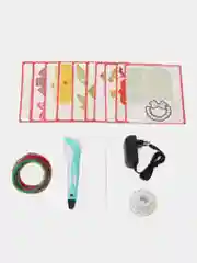 Синий 3д ручка PEN-3 третьего поколения, комплект пластика стержней / 3D, подарок