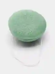 Зеленый спонж конжаковый, конняку губка для умывания