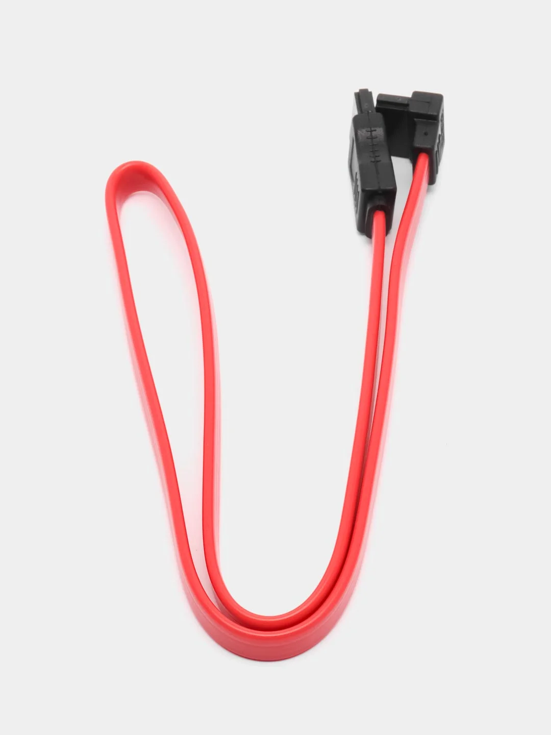 Кабель SATA (прямой) - SATA (угловой), 0.45 м, для подключения жестких дисков, HDD и SSD