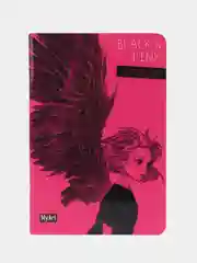 Тёмно-розовый блокноты в линию/в клетку А5 40 листов Black & Pink/I love pink/Аниме монохром. Проф-Пресс