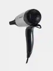 Черный фен для волос со складной ручкой Bt HD1406M, 1400 Вт, 3 режима, ионизация