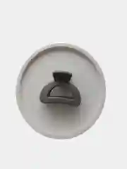 Серый заколка краб для волос маленький, матовый, 4 см
