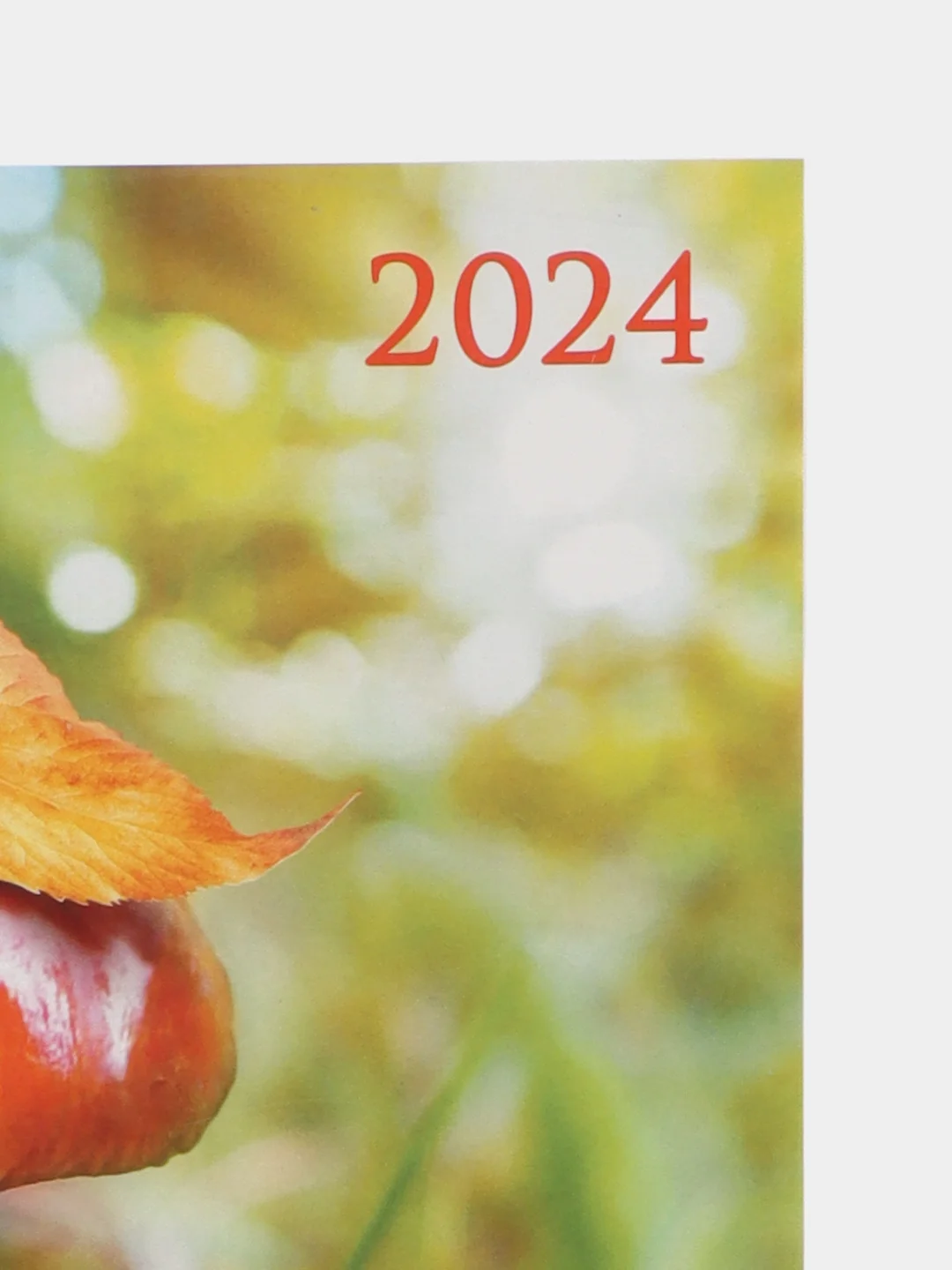 Золотистый хаки календарь листовой настенный на 2024 год, А3, 295*417
