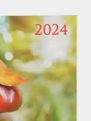 Золотистый хаки календарь листовой настенный на 2024 год, А3, 295*417