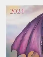 Кораллово-розовый календарь листовой настенный на 2024 год, А3, 295*417