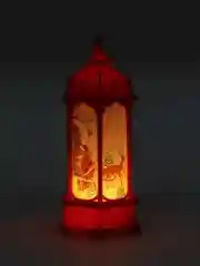 Алый новогодний Led светильник фонарик на елку, игрушка на елку со свечой внутри