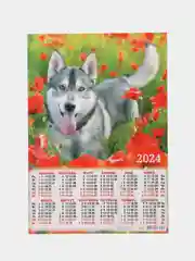 Марсала календарь листовой настенный на 2024 год, А3, 295*417