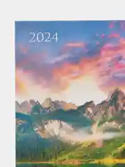 Мятный календарь листовой настенный на 2024 год, А3, 295*417