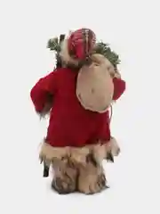 Алый фигура Деда Мороза под елку на новый год