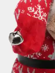 Золотой фигура Деда Мороза под елку на новый год