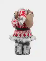 Серебряный фигура Деда Мороза под елку на новый год