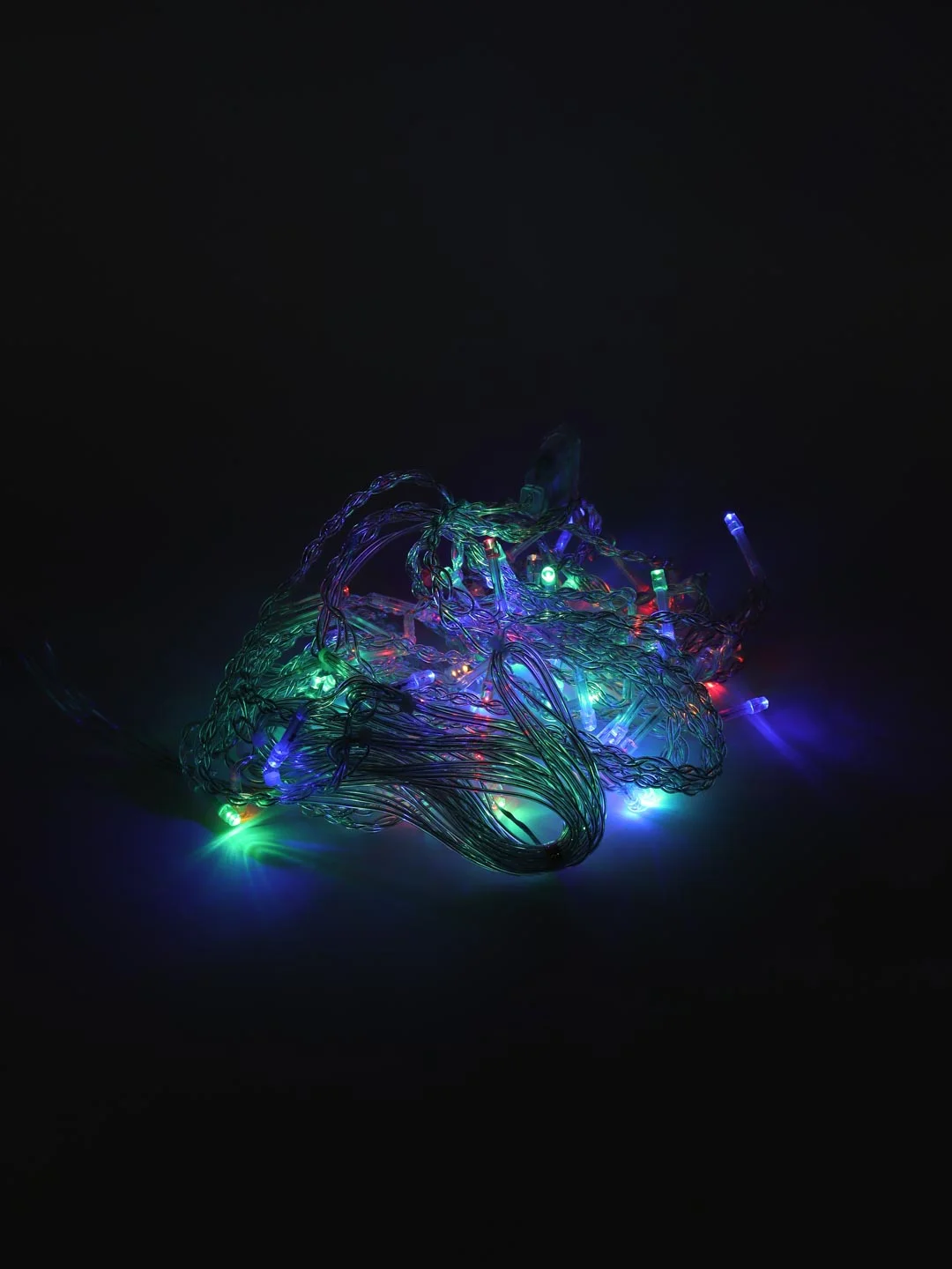 Лазурный новогодняя светодиодная LED гирлянда штора, 1,5*1,5 м, 4 цвета