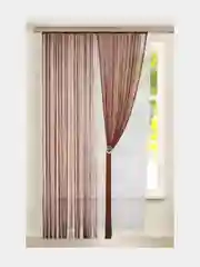 Коричневый нитяная штора, 300*300 см