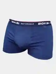 Голубой трусы-боксеры мужские BOKAI, спортивные мужские однотонные, белые трусы