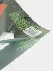 Зеленый пакет подарочный 23 февраля, 8 Марта, Новый год, ПВД с вырубной ручкой, 20*30 см, 30 мкм