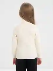 Молочный детский однотонный свитер