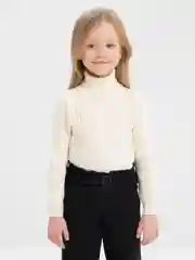 Молочный детский однотонный свитер