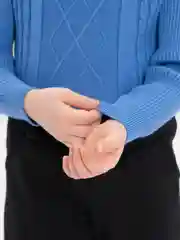 Синий детский однотонный свитер