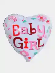Белый фольгированный воздушный шар. Baby Boy и Baby Girl